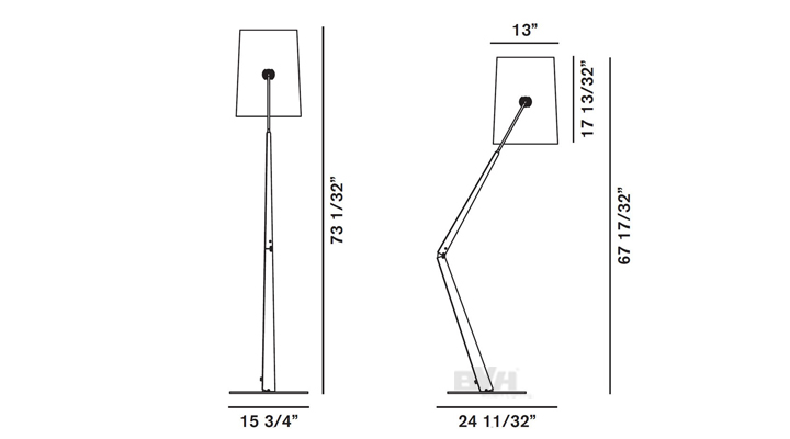 BVH博威灯饰 fork-floor Adjustable 落地灯